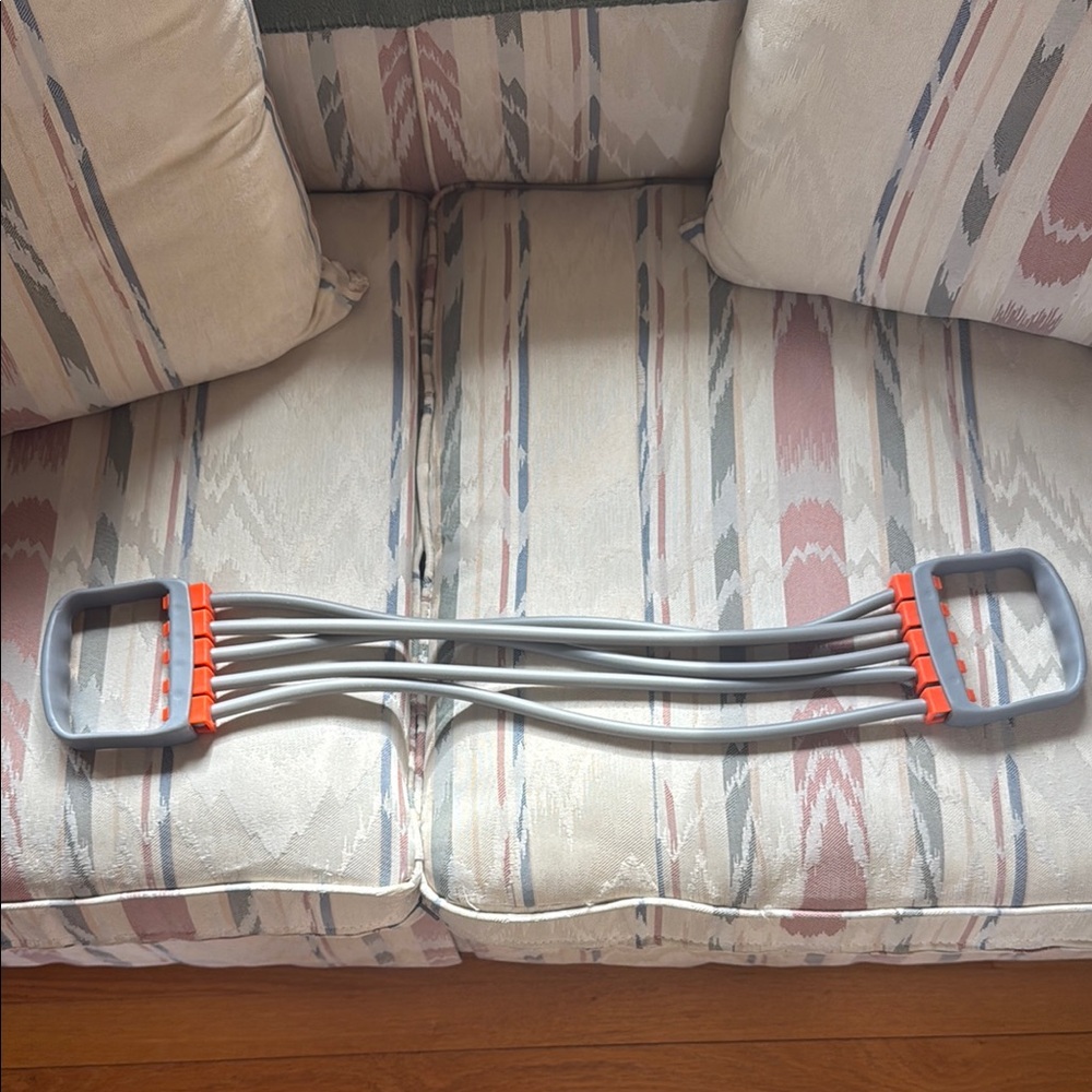 Gray and Red Resistance Band
